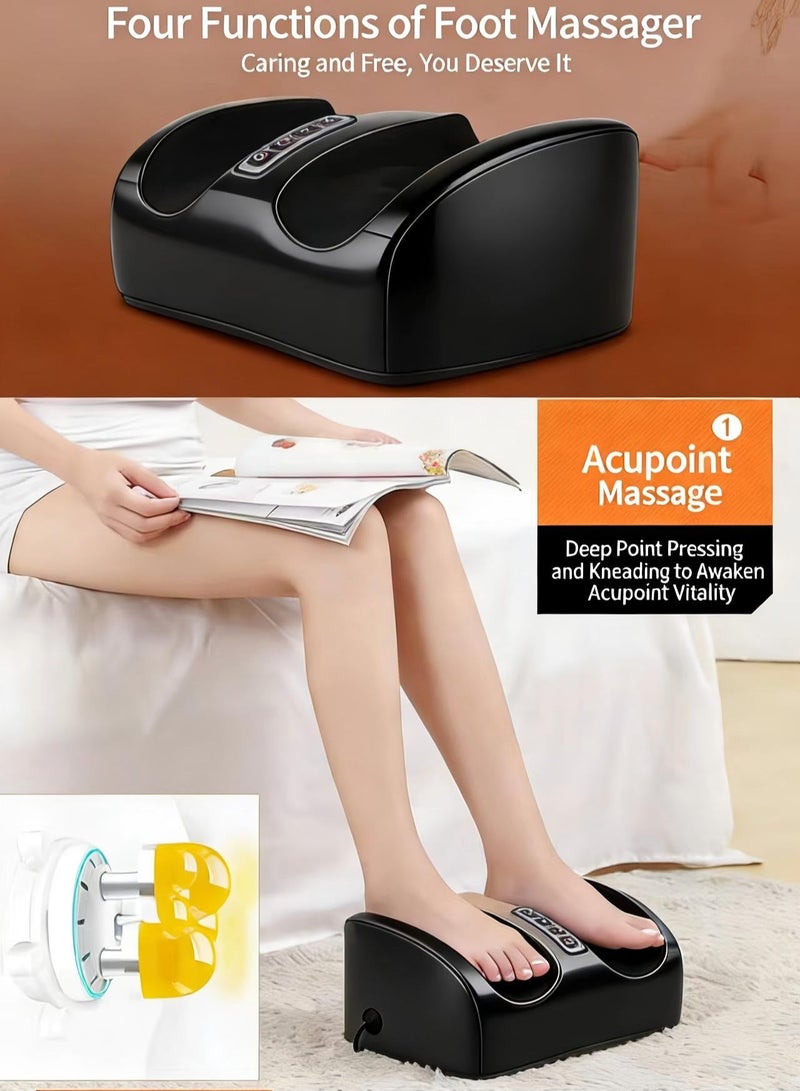 مساج كهربائي للقدمين والساقين مع تدفئة – جهاز مساج صغير محمول لتخفيف الألم، الاسترخاء، اعتلال الأعصاب السكري والتورم - Image 5